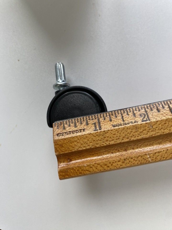 Lot 4 Replacement Casters Wheels for Plastic Storage Drawers & Cart