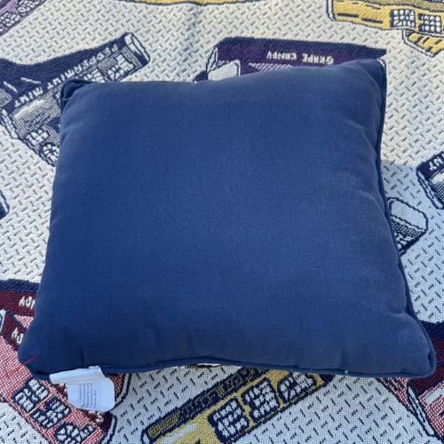 Rare PEZ Tapestry Woven Blanket & Pillow Vintage 49" x 71" Candy USA Made - Picture 7 of 7