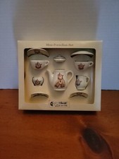 Steiff Mini-Porcellan-Set - Tea Set Teddy Clown Rose