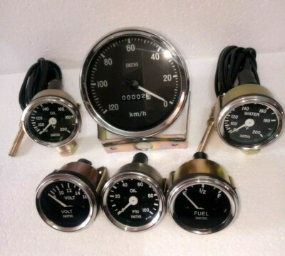 #ad #ad Smiths 52mmKit Temp Oil TempFuelvolt Oil psi100 mm speedo Replica B C $37.05