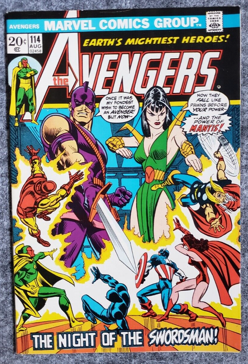 Avengers #114 1st Mantis cover, Swordsman Marvel Comics 1973 | eBay