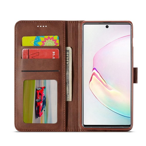 For Samsung Galaxy Note 10 20 Plus 8 9 S21 Ultra Wallet Case Leather Flip Cover - Picture 9 of 37