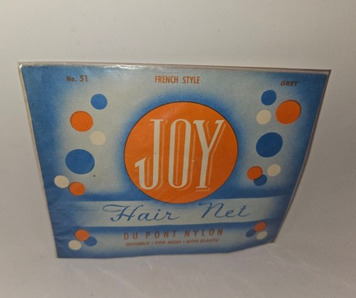 Vintage 1950's JOY Hair Net in Envelope Unused Grey #51 french style Package - Picture 2 of 9