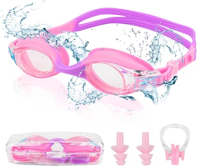 MEZER Schwimmbrille Kinder 3-6 Jahre UV-Schutz Anti-Beschlag Taucherbrille Mädchen, DE