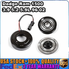 Ac Ac Compressor Clutch Pulley Coil Kit For Dodge Ram 1500 39l 52l 59l 96-02