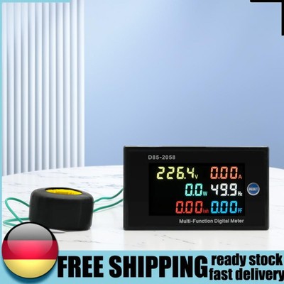 AC Panel Meter Voltmeter Ammeter Smart Voltage Current Frequency Power Monitor