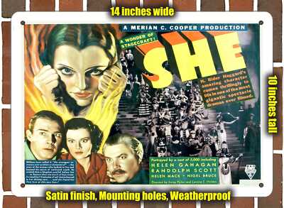 Metal Sign - 1935 She Movie - 10x14 inches