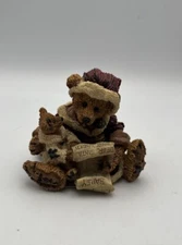 Holiday 1993 Boyds Bears and Friends "Kringle and Bailey with List" Figurine EUC