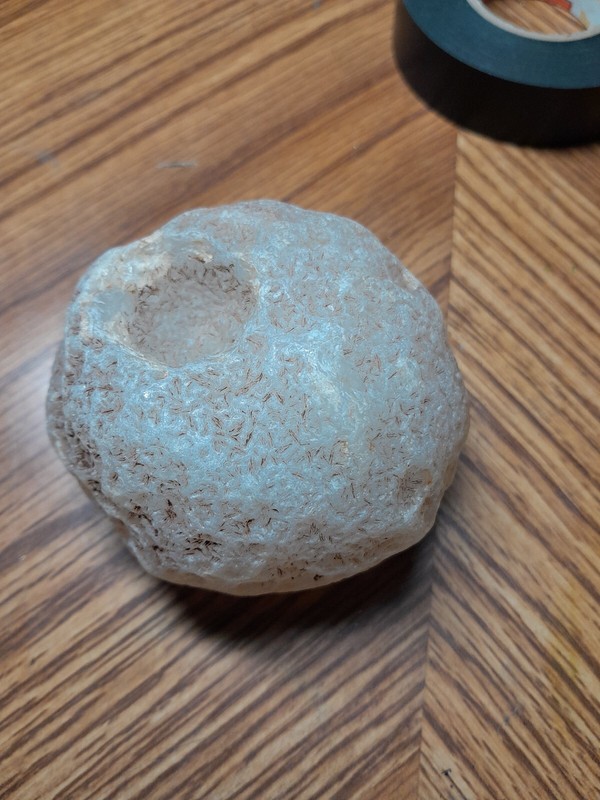 Deathstar Rock Agate Star Wars natural  Formation Very Rare Stone Space Station