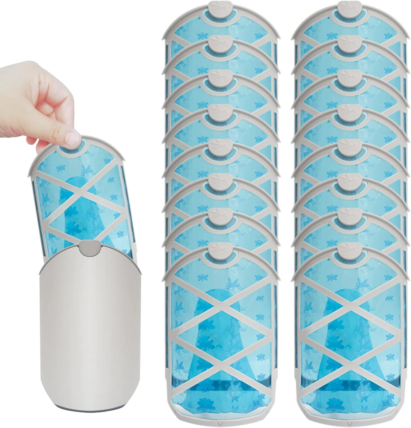 16 Pack Refill Cartridge Kit Replacement, Compatible with Zevo M364, 1:1 Build S