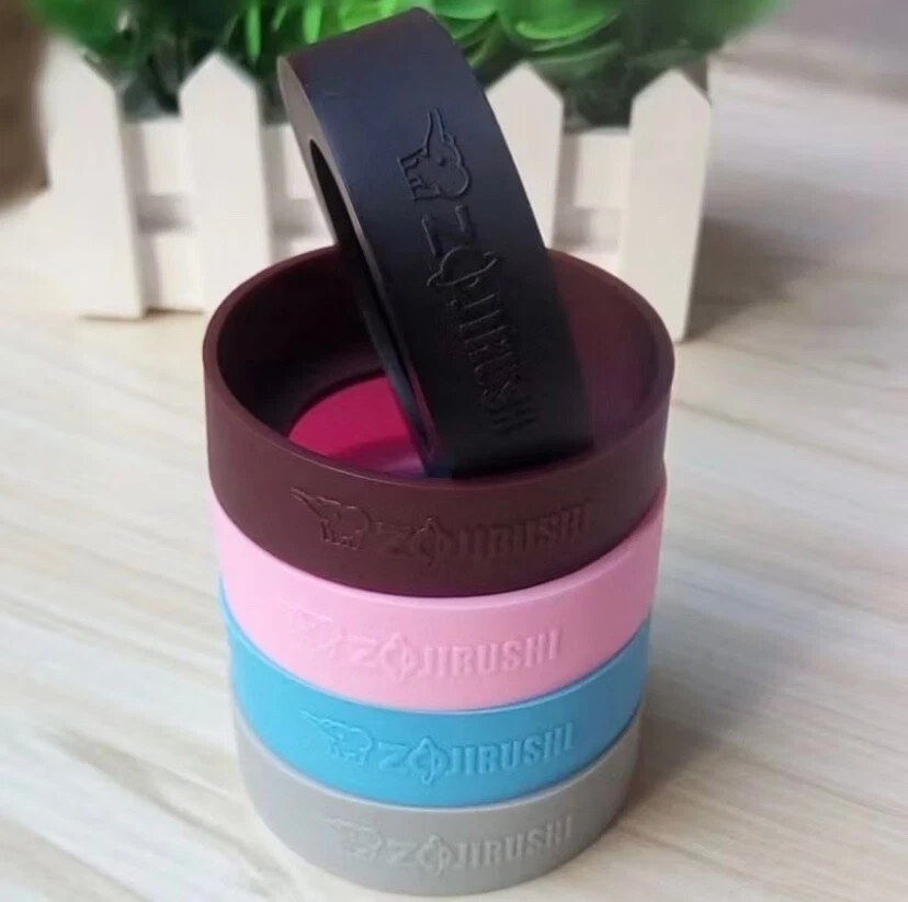 Cubierta de bota de silicona para botella de agua Zojirushi antideslizante pulgar inferior Foto 3 de 3