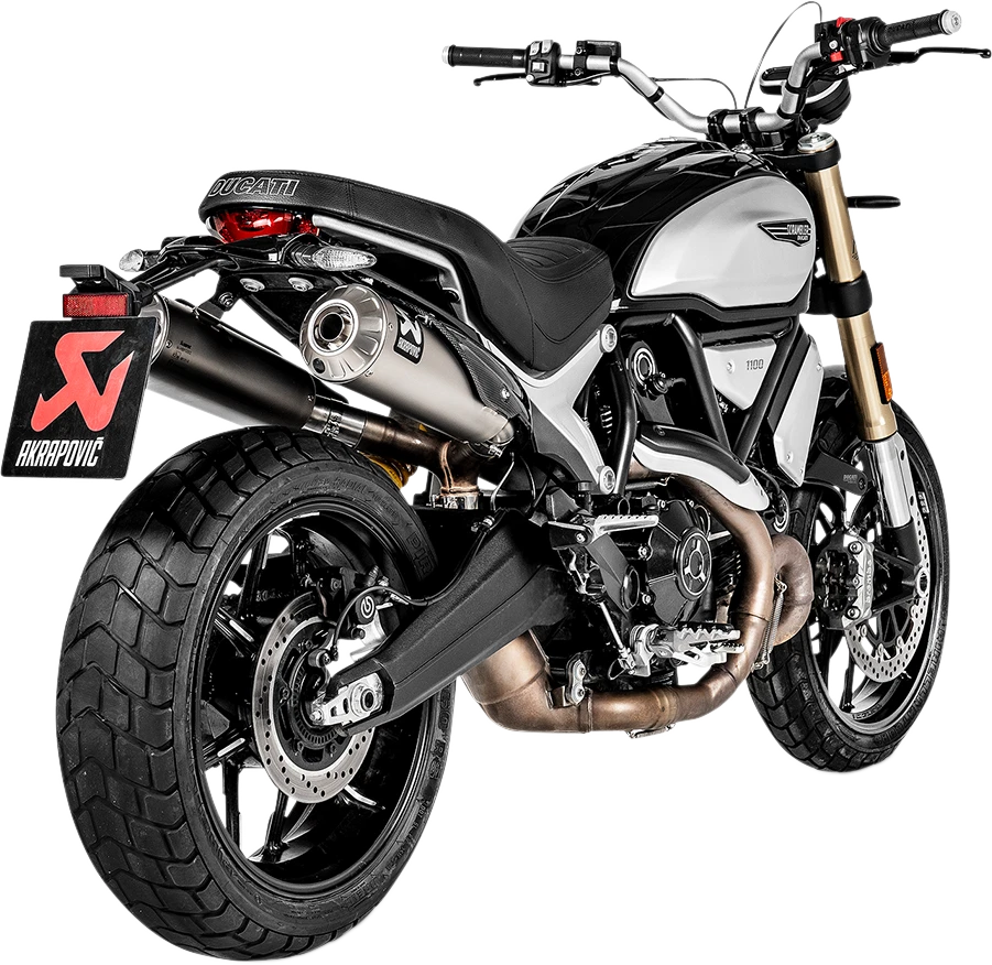2018 2020 DUCATI SCRAMBLER 1100 EXHAUST Akrapovic Slip On Muffler