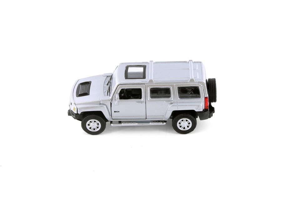 HUMMER H3, SILVER - SHOWCASTS 67401D - 1/43 SCALE DIECAST MODEL TOY CAR - Image 3 of 4