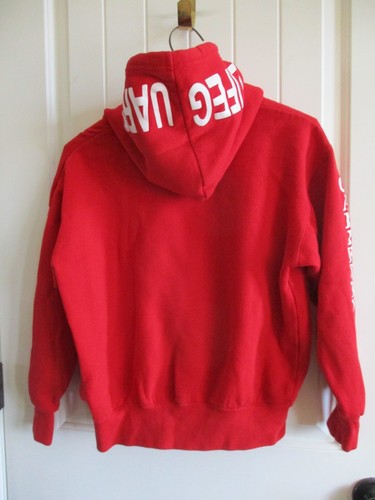 Kids Small S Lifeguard Hoodie Oceanside, CA Hooded Sweatshirt Red Unisex Cozy - Picture 7 of 7