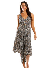 KITX Algae Future Puzzle Dress Leopard Cocktail Event Size 6 AU Preloved