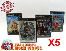5X SONY PLAYSTATION PS2 CIB GAME - CLEAR PROTECTIVE BOX PROTECTORS SLEEVE CASE