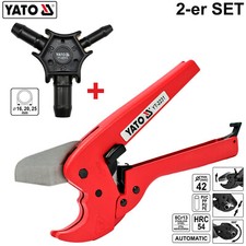 Rohrschneider Kalibrierer Entgrater Rohrschere 2-er SET Kunststoffrohrschneide