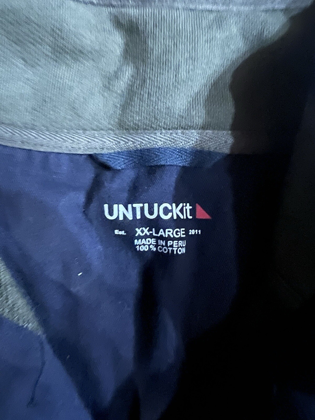 UNTUCKIT Men’s Large Three Button Pullover - Gree… - image 4