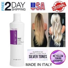 Fanola Shampoo No Yellow Remove Lightened Decolored Grey Silver Hair Women 350ml