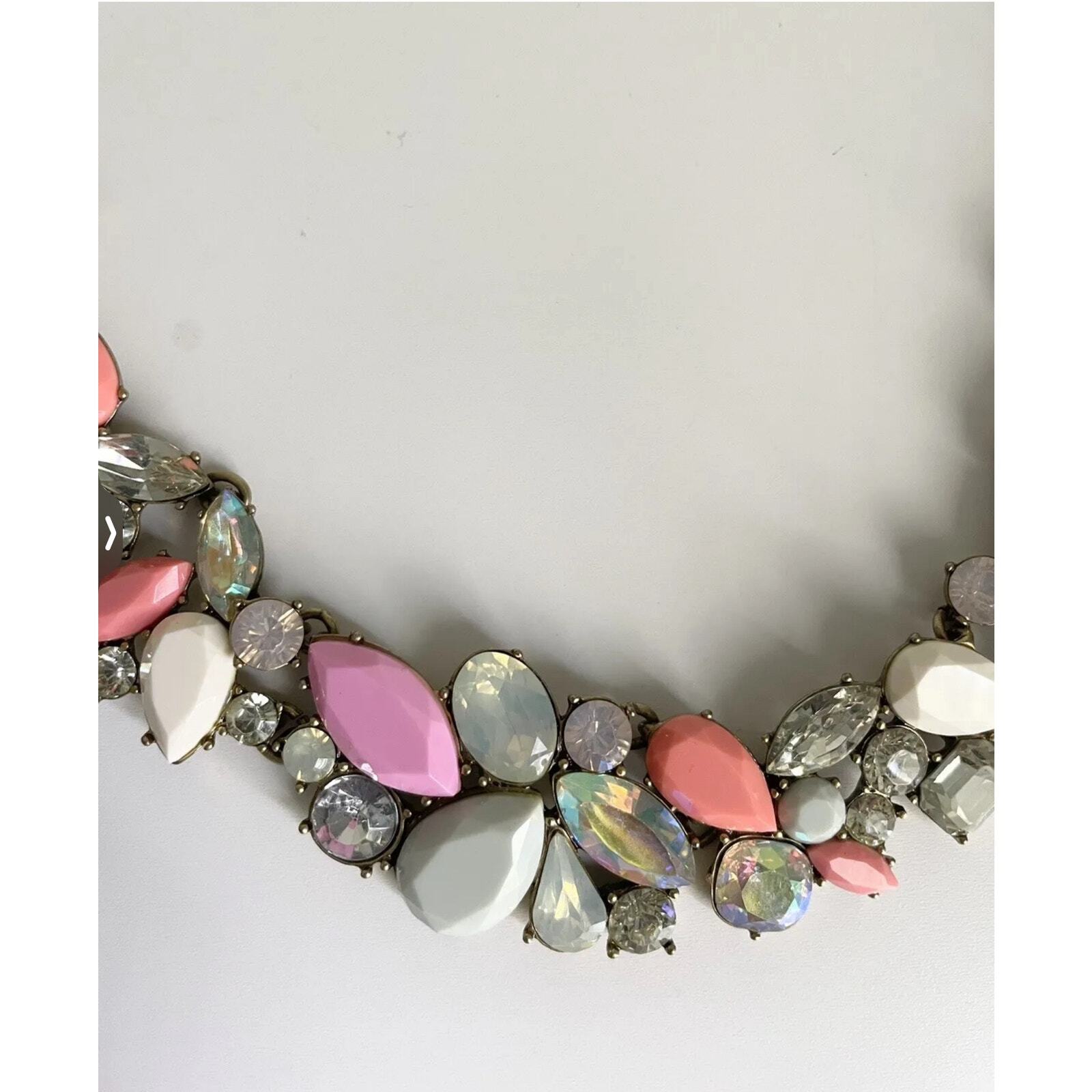 J. Crew multicolor rhinestone statement collar ne… - image 3