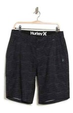 Hurley Men's Hybrid Walk Shorts Board Short Stretch Quick Dry Black Size 28 NEW