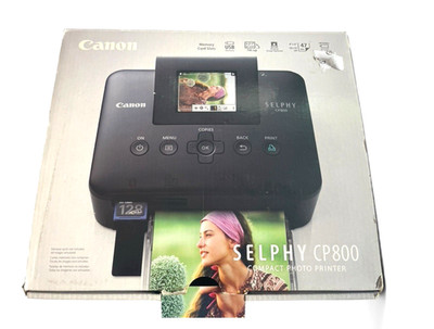 Canon Selphy CP800 Compact Photo Printer Black Open Box Excellent