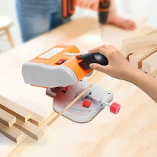 Mini Benchtop Cut-off Chop Saw wood metal Angle Moulding cutter 45° Miter Saw