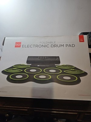 BCP Foldable Electronic Drum Pad 9-Piece Set with Speakers Rechargable Micro USB