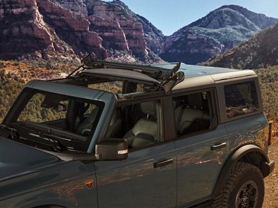 Bronco  4 Door Model 2021-2024 Sunrider Vinyl Retractable Overhead Roof Hardtop