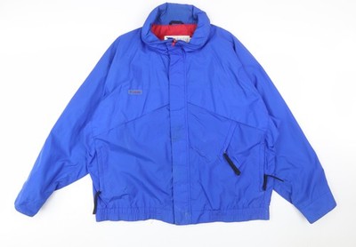 Columbia Herren Blau XL Windbreaker Nylon Jacke Outdoor Wandern