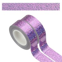 2 Rollen Prisma-Band, Dekoratives Band FüR Kunsthandwerk, Hellviolett