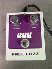 BBE FREE FUZZ OVERDRIVE DISTORTION GUITAR EFFECT PEDAL PURPLE VINTAGE SOUND