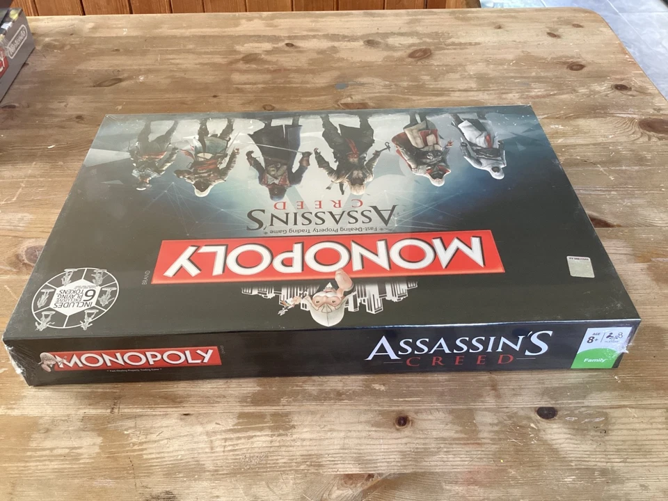 ASSASSINS CREED MONOPOLY   HASBRO 2014   SEALED  STOCKROOM FIND - Image 4 of 4