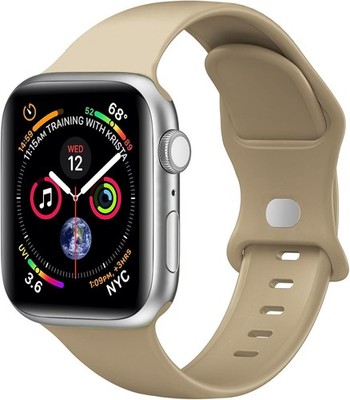 Soft Silicone Strap Compatible with Apple Watch Series 7 6 5 44mm Waterproof
