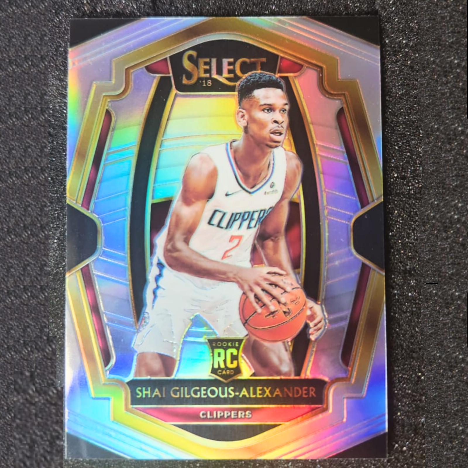 2018-19 Panini Select Shai Gilgeous-Alexander Silver Prizm Premier Level Rookie