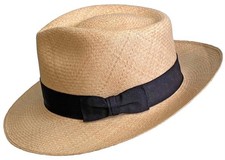 Classic MONTECRISTI Havana PANAMA straw hat size 7 1/8