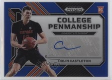 2023 Prizm Draft Picks College Penmanship Blue 96/149 Colin Castleton Auto 5y7