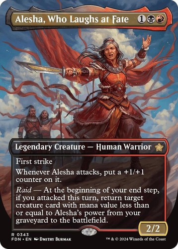 Alesha, Who Laughs at Fate (Borderless) #343 Foundations