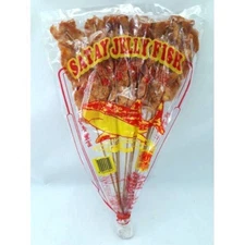 3-Pack Satay Jellyfish Stick – 10 Skewers Fusion Seafood Snack -Exp 2026