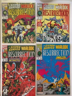 SILVER SURFER / WARLOCK - RESURRECTION #1 #2 #3 #4 NM MARVEL  1993 COMPLETE RUN