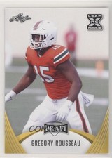 2021 Leaf Draft Gold Greg Rousseau Gregory Rousseau #39 00ab