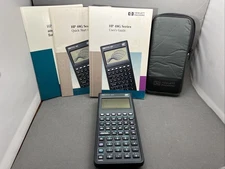HP-48GX Scientific Calculator Black LCD with Case and Manuals, Exc. Condition