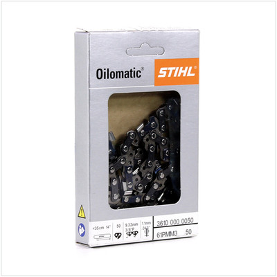 STIHL Oilomatic Sägekette 3/8''P mit 1,1 mm Treibglieddicke (3610 000 0050)