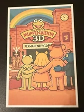GOODBYE MUPPET VISION 3D * Fun Novelty * WDW ART * Illustrated Print  * 4x6