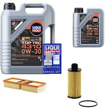MANN-FILTER Inspektionspaket 6L Liqui Moly Top Tec 4310 0W-30 für Alfa Romeo