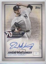 2021 Topps 70 Years of Baseball Jordan Montgomery #70YA-JM Auto 0ol8