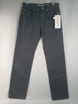 Amazon Essentials NEW Men's 31x32 Straight Droite Black Denim Relaxed Fit Jeans