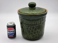 Green Rumtopf Lidded Storage Jar - Bay Keramik - #164-40 - Germany - 27 cm Tall