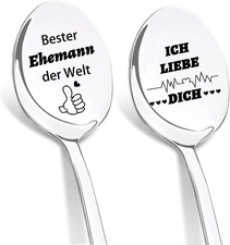 Hochzeitstag Geschenke f&uuml;r M&auml;nner L&ouml;ffel mit Gravur Bester Ehemann | Ho