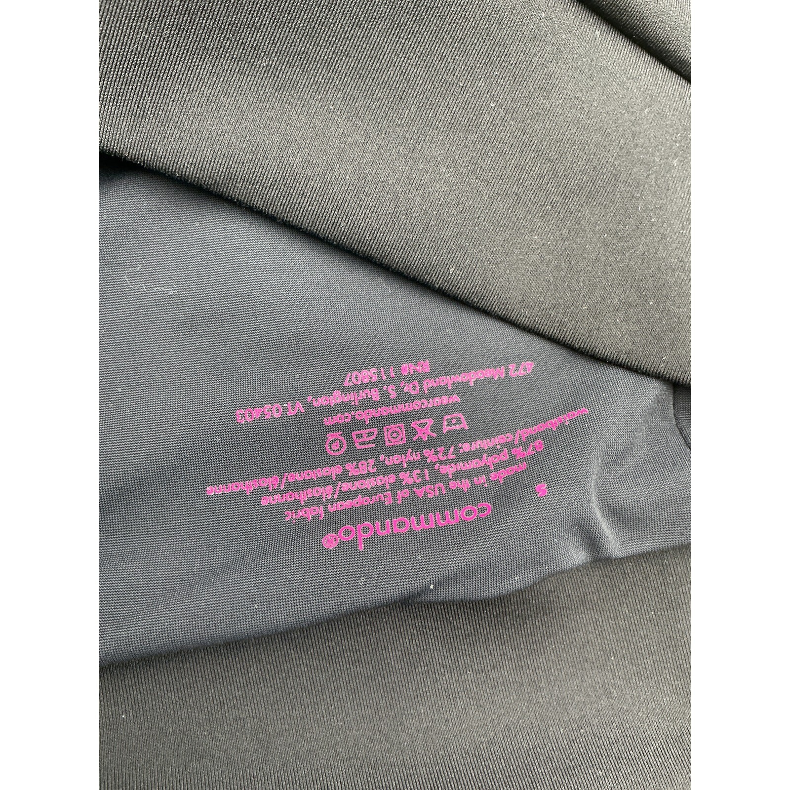 Commando Sleek Black Split Front Neoprene Pants S… - image 4